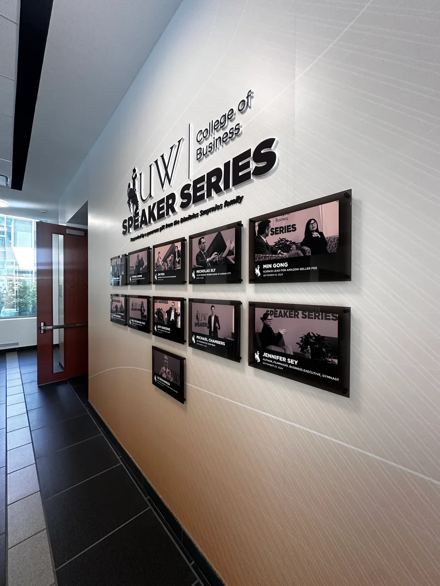 Custom wall mural for a corporate office