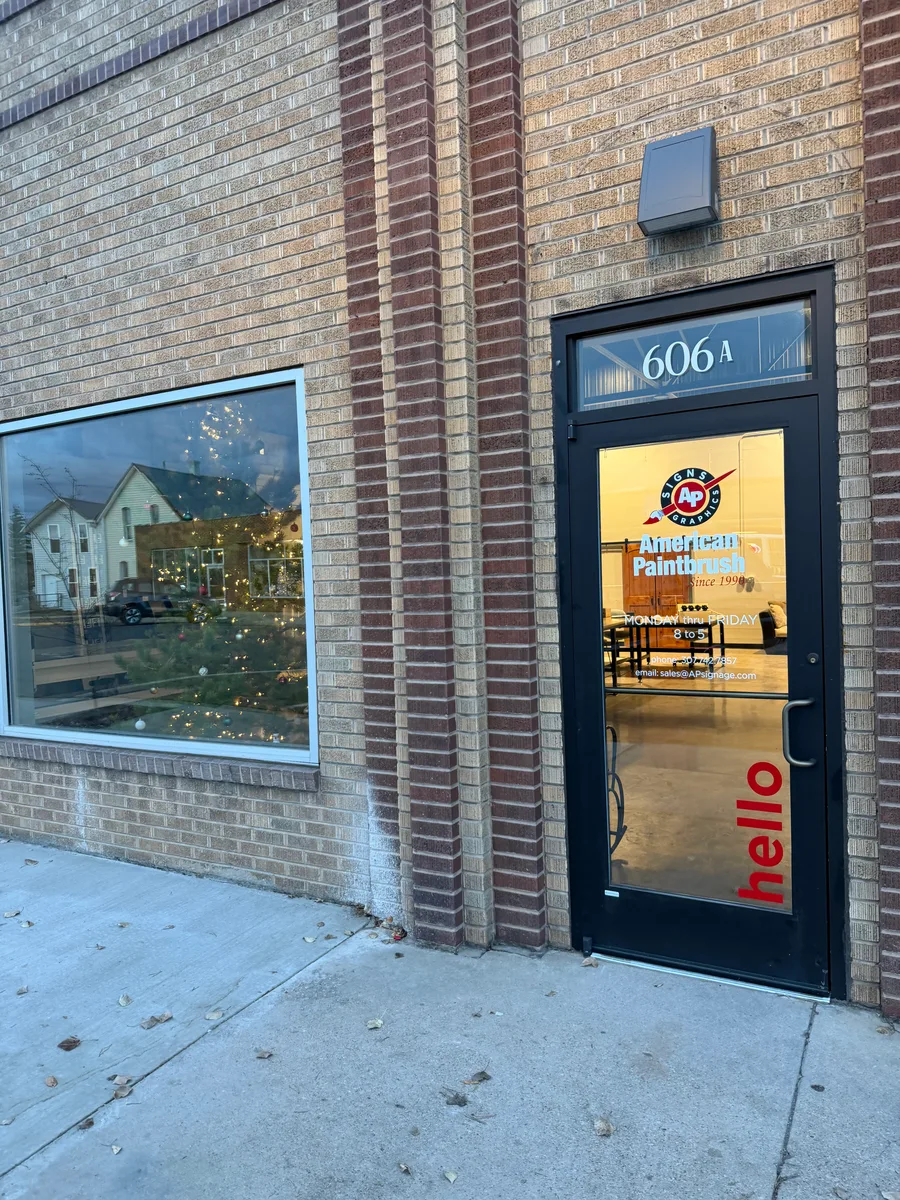 Yard signs for a community event